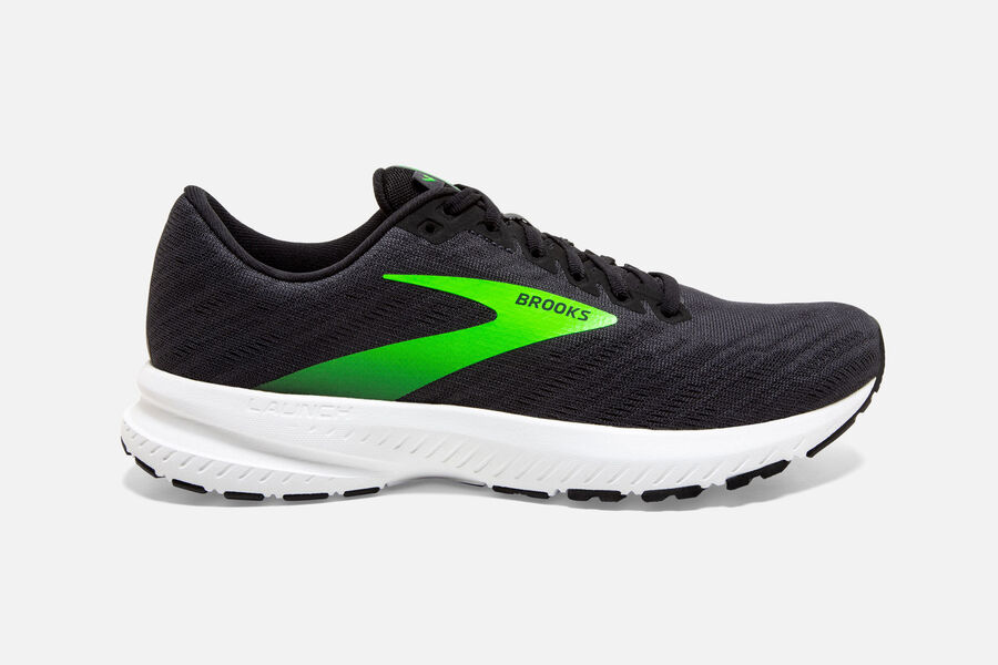 Brooks Herren Launch 7 Laufschuhe Schwarz Grün Sale 005-498725